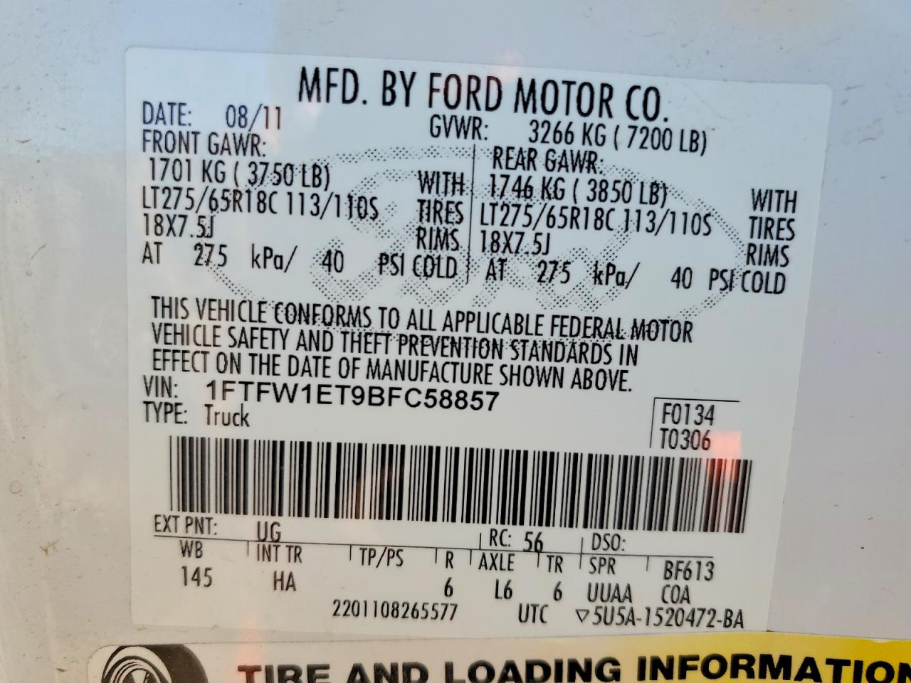 2011 FORD F150 SUPERCREW photo 23