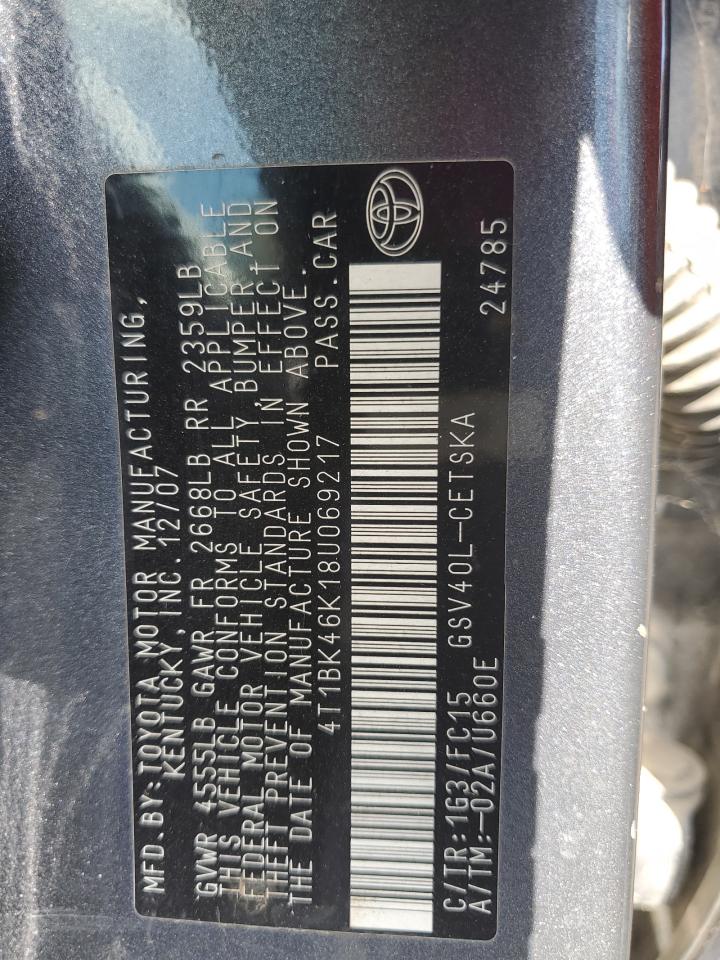 2008 TOYOTA CAMRY LE photo 23