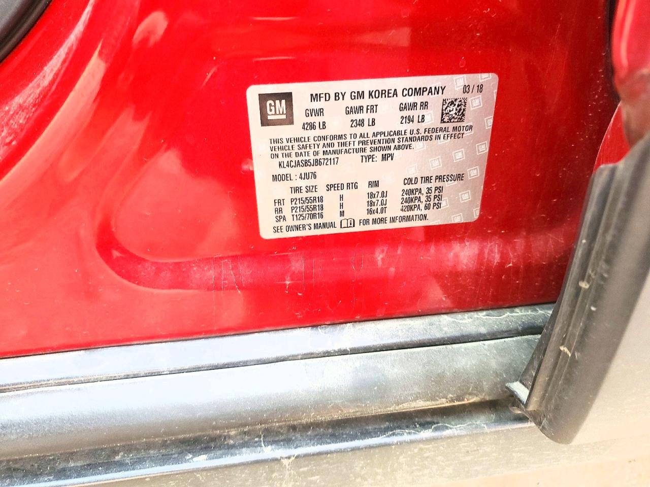2018 BUICK ENCORE PREFERRED photo 45