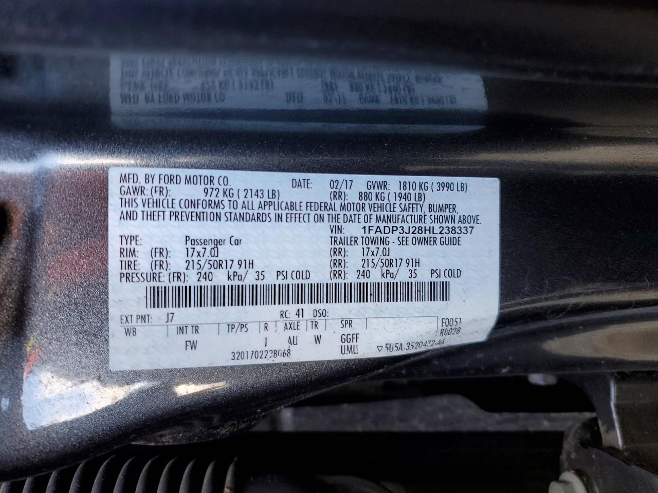 2017 FORD FOCUS TITANIUM photo 23