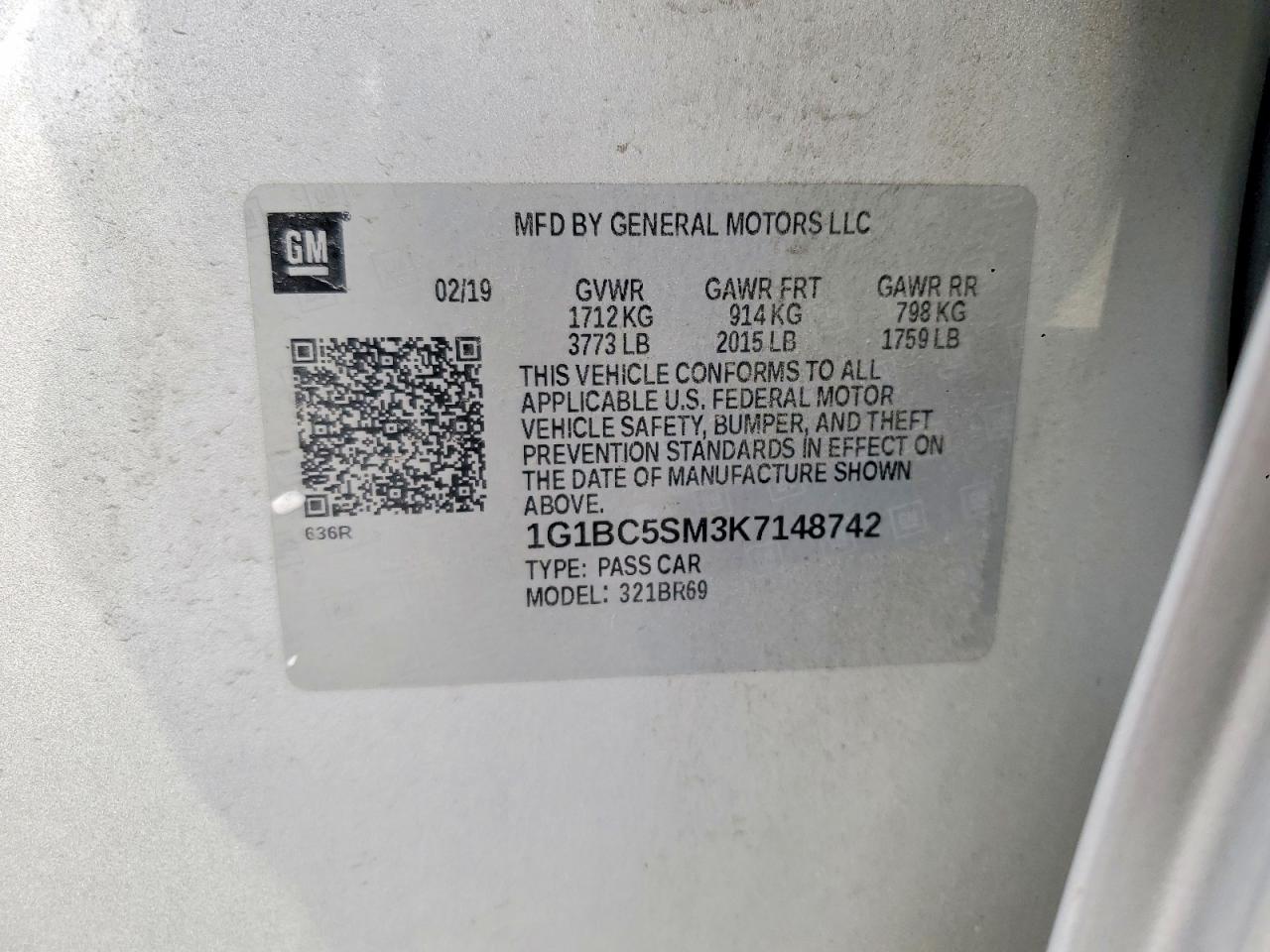 2019 CHEVROLET CRUZE LS photo 34