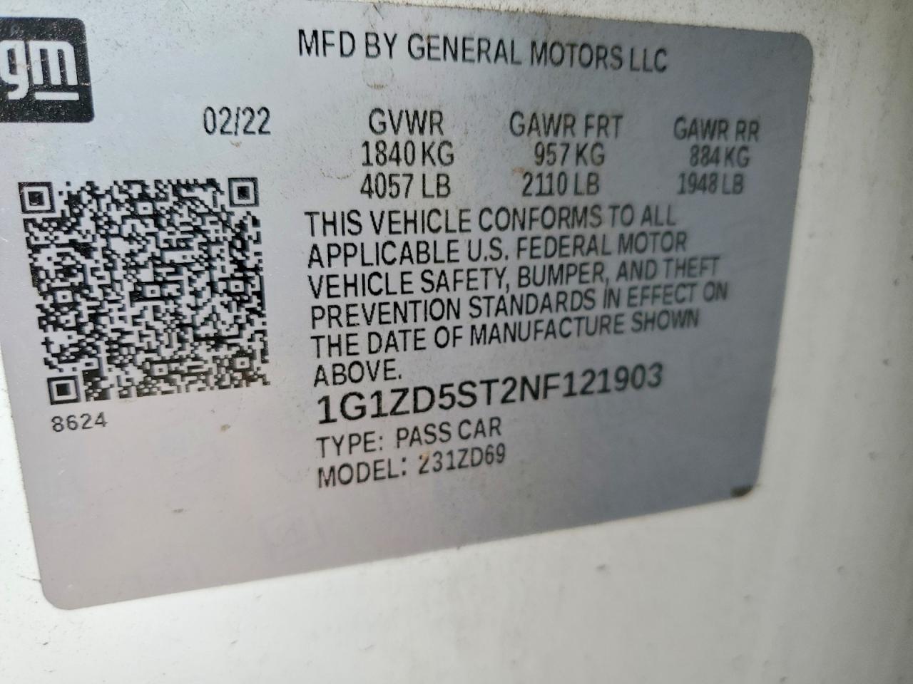 2022 CHEVROLET MALIBU LT photo 23