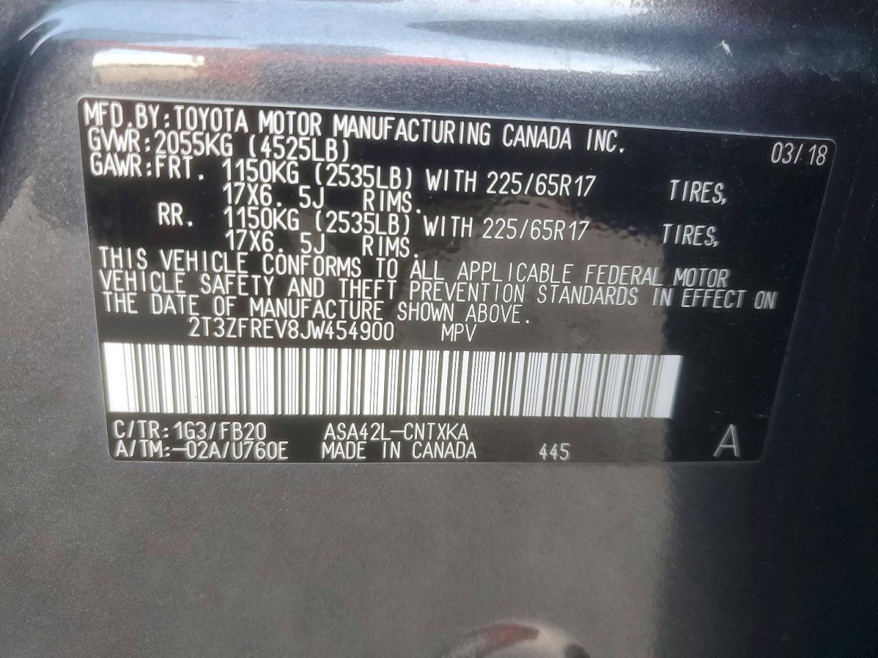 2018 TOYOTA RAV4 LE photo 14
