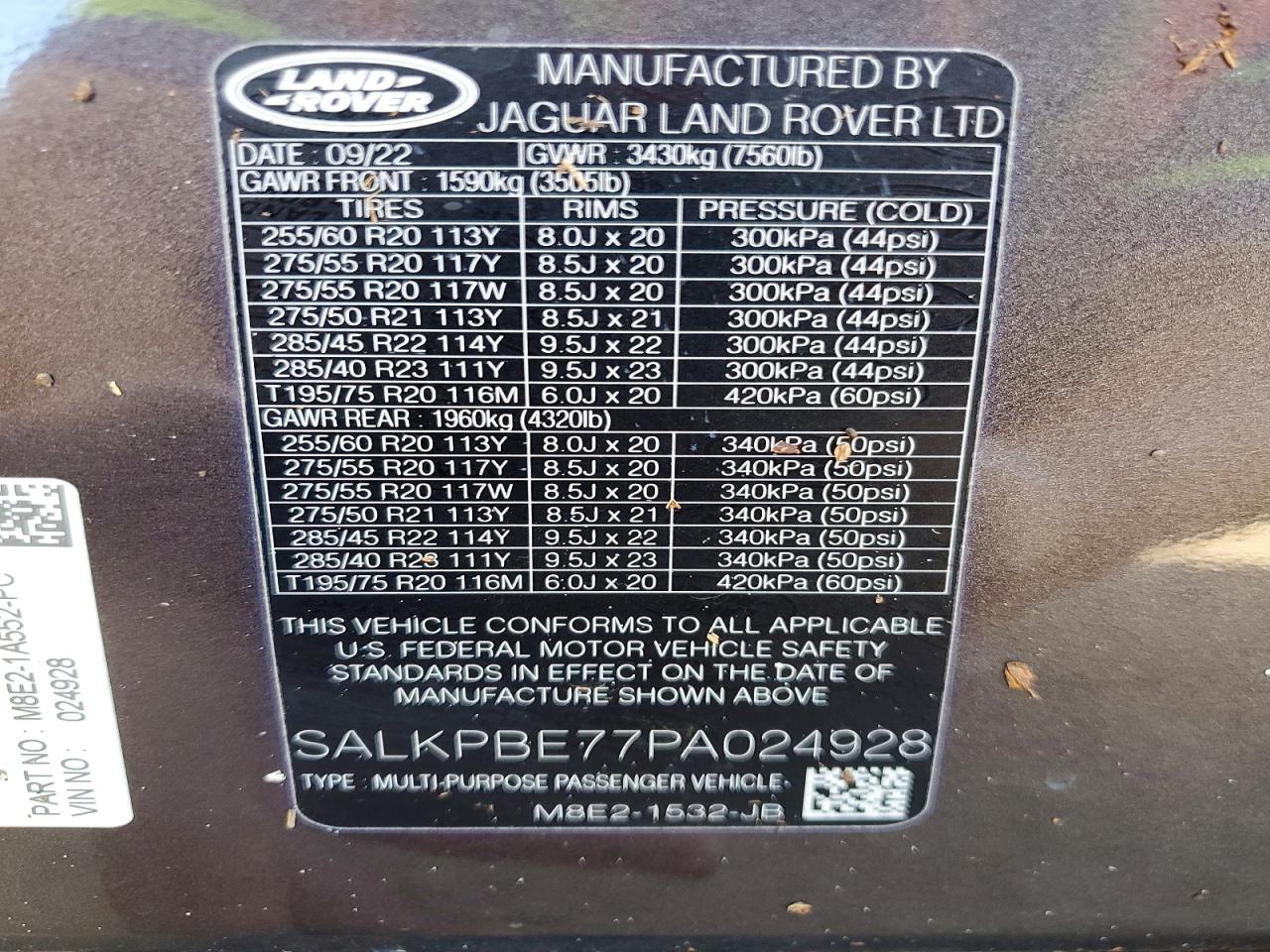 2023 LAND ROVER RANGE ROVER SE photo 25