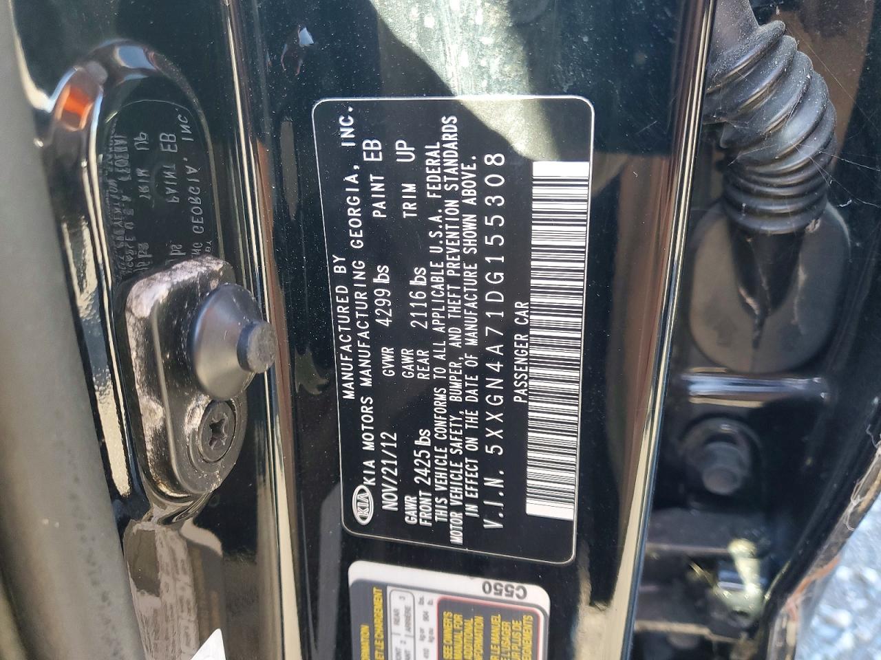 2013 KIA OPTIMA EX photo 23