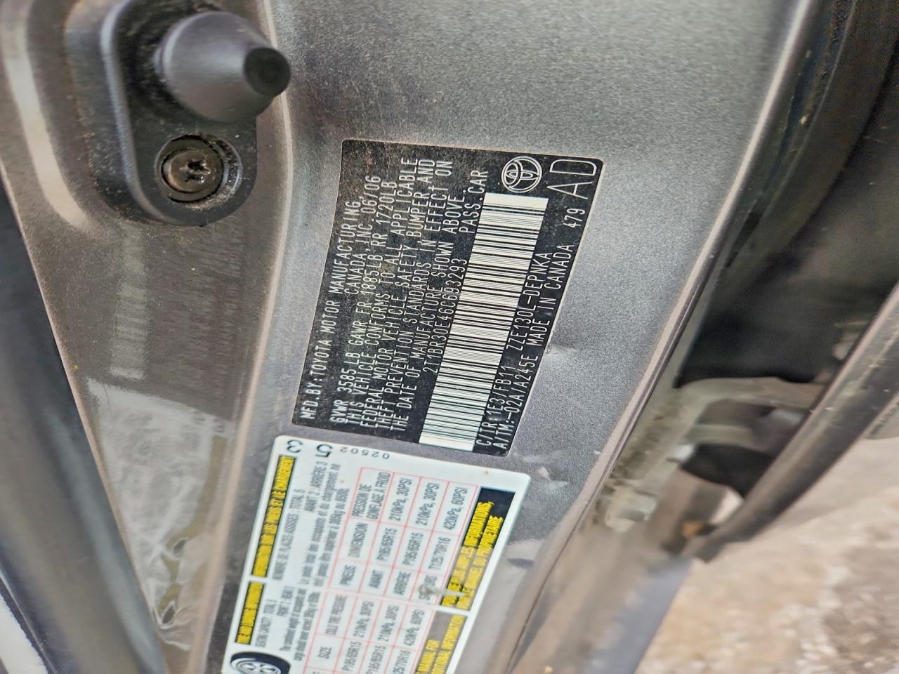 2006 TOYOTA COROLLA LE photo 23