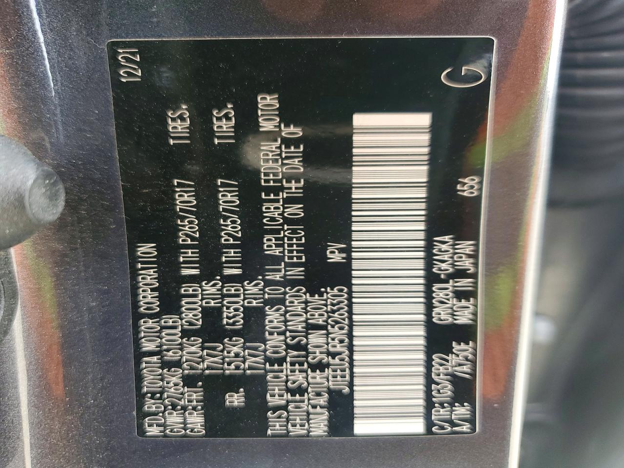 2022 TOYOTA 4RUNNER SR5 photo 34
