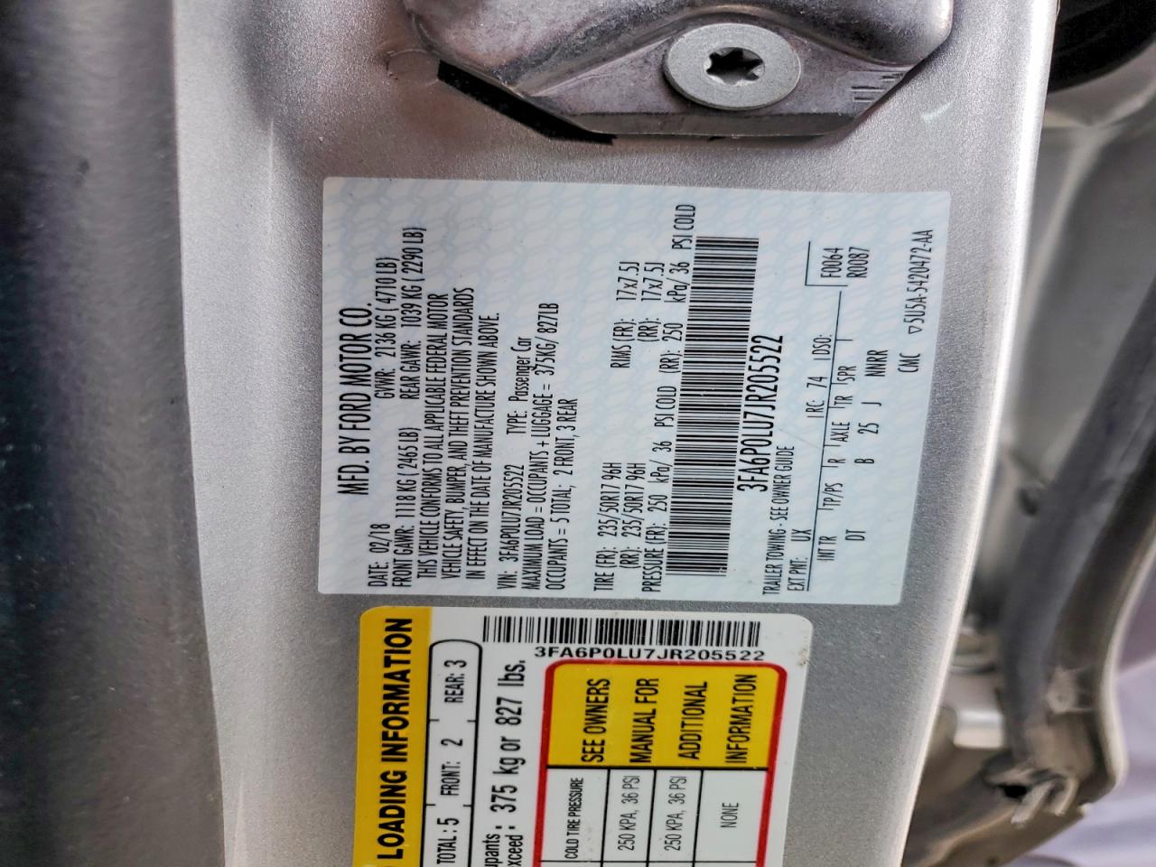 2018 FORD FUSION SE HYBRID photo 25