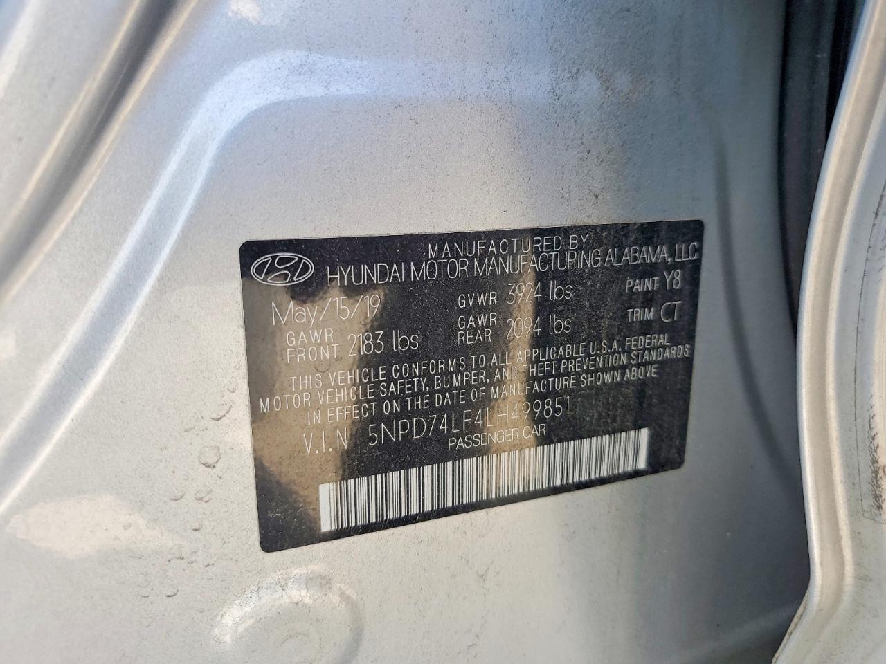 2020 HYUNDAI ELANTRA SE photo 12
