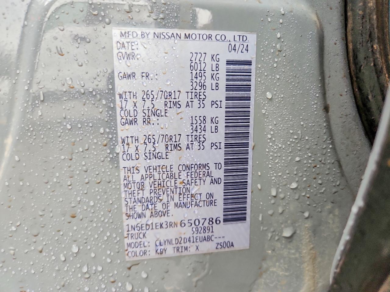 2024 NISSAN FRONTIER PRO-4X photo 25