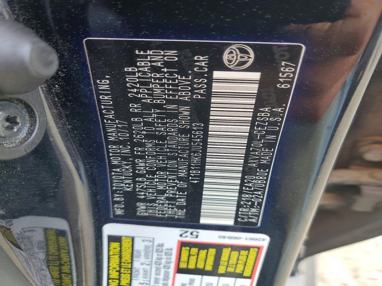 2018 TOYOTA CAMRY SE photo 25
