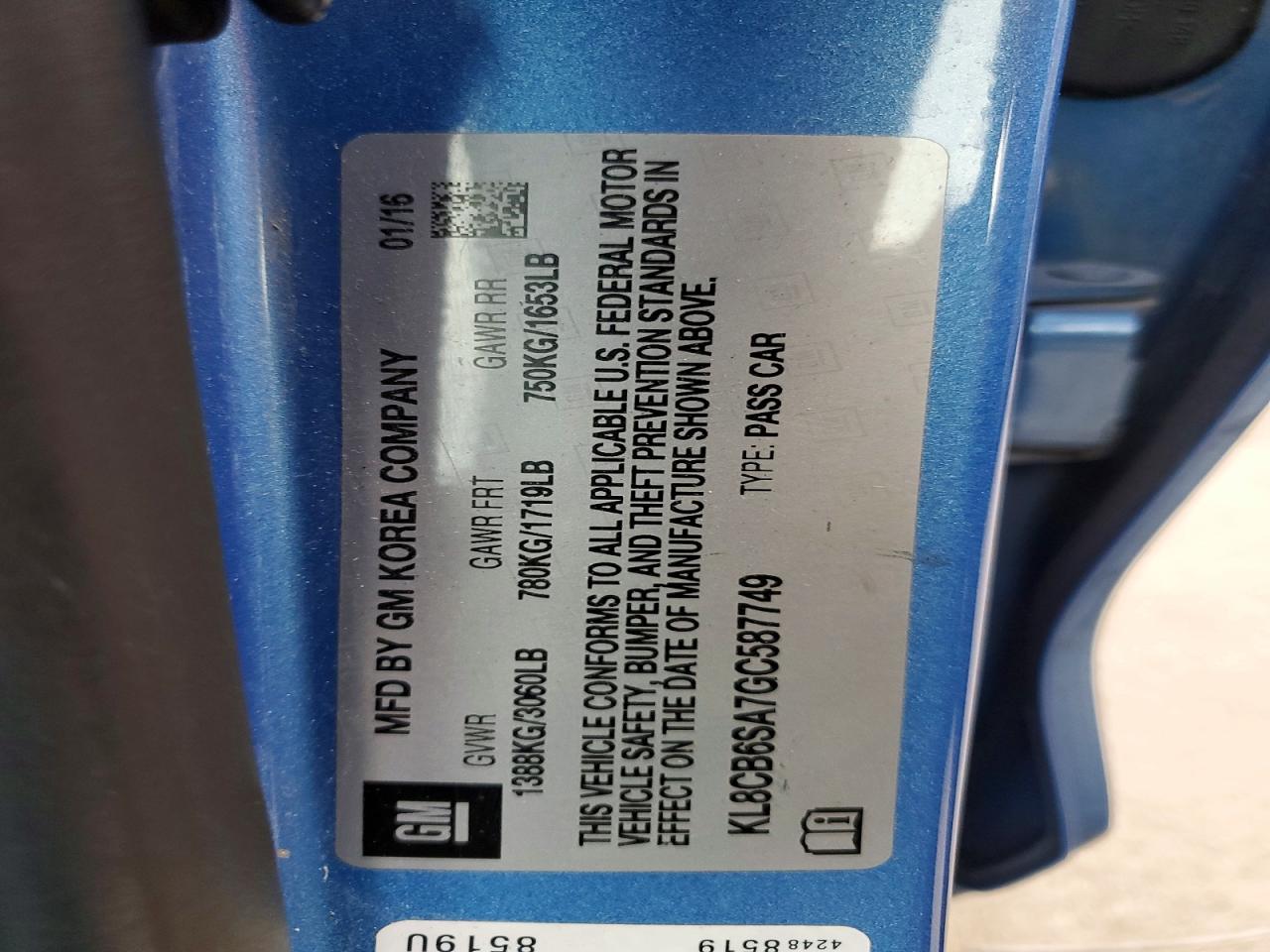 2016 CHEVROLET SPARK LS photo 25