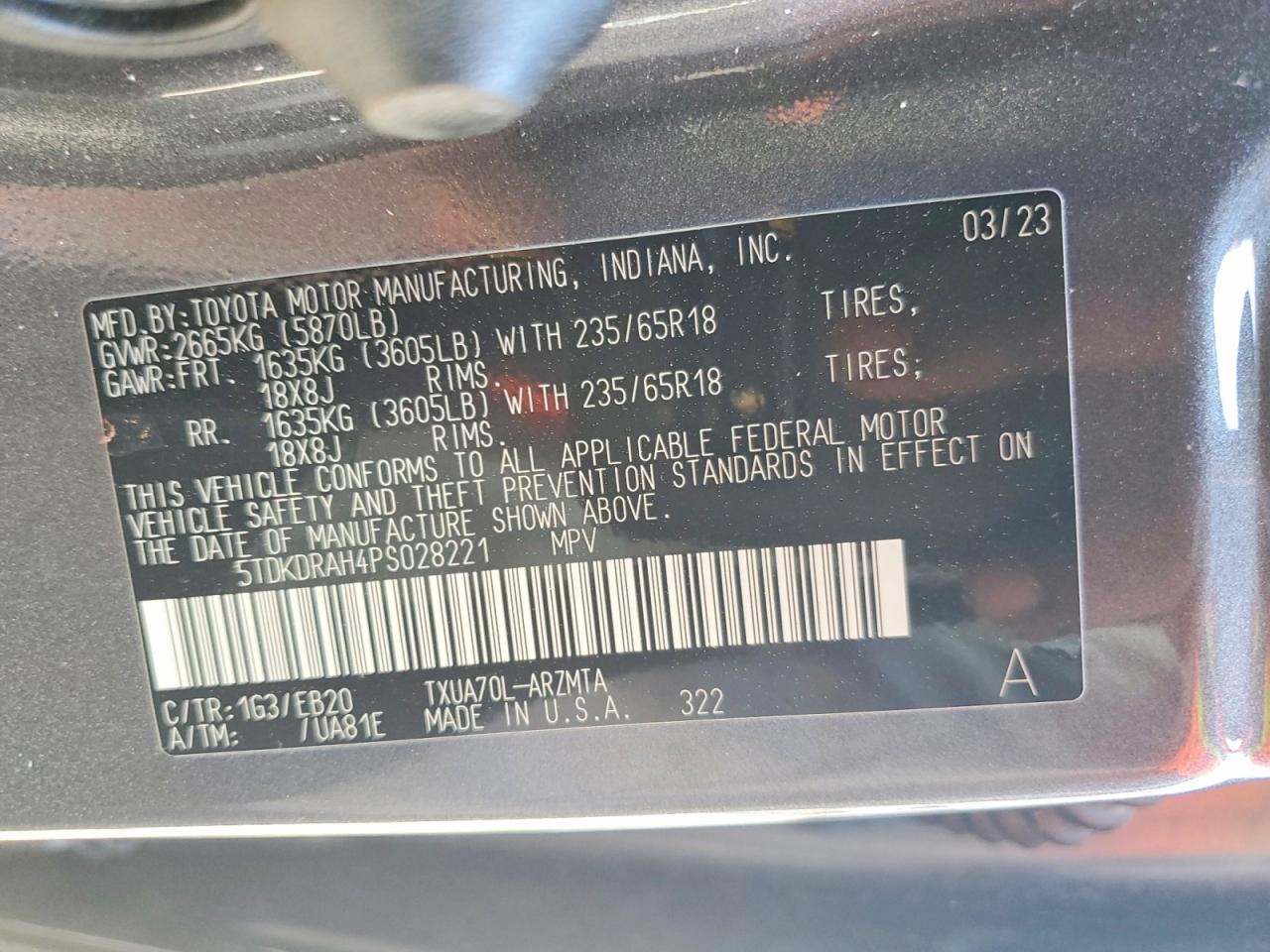 2023 TOYOTA HIGHLANDER XLE photo 37