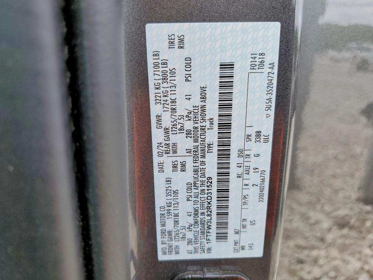 2024 FORD F150 XLT photo 23