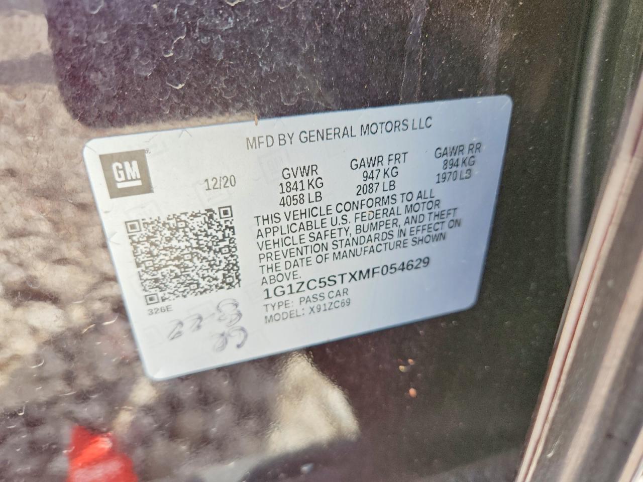 2021 CHEVROLET MALIBU LS photo 34