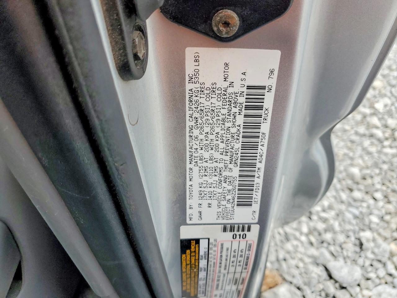 2006 TOYOTA TACOMA V6 photo 12