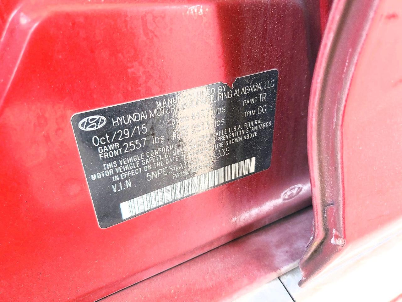 2016 HYUNDAI SONATA SPORT photo 23