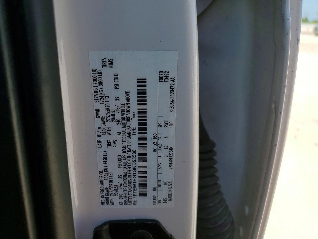 2016 FORD F150 SUPERCREW photo 23
