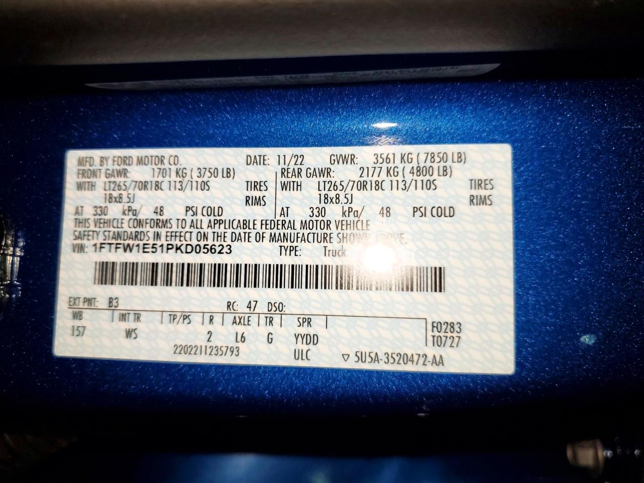 2023 FORD F150 SUPERCREW photo 34