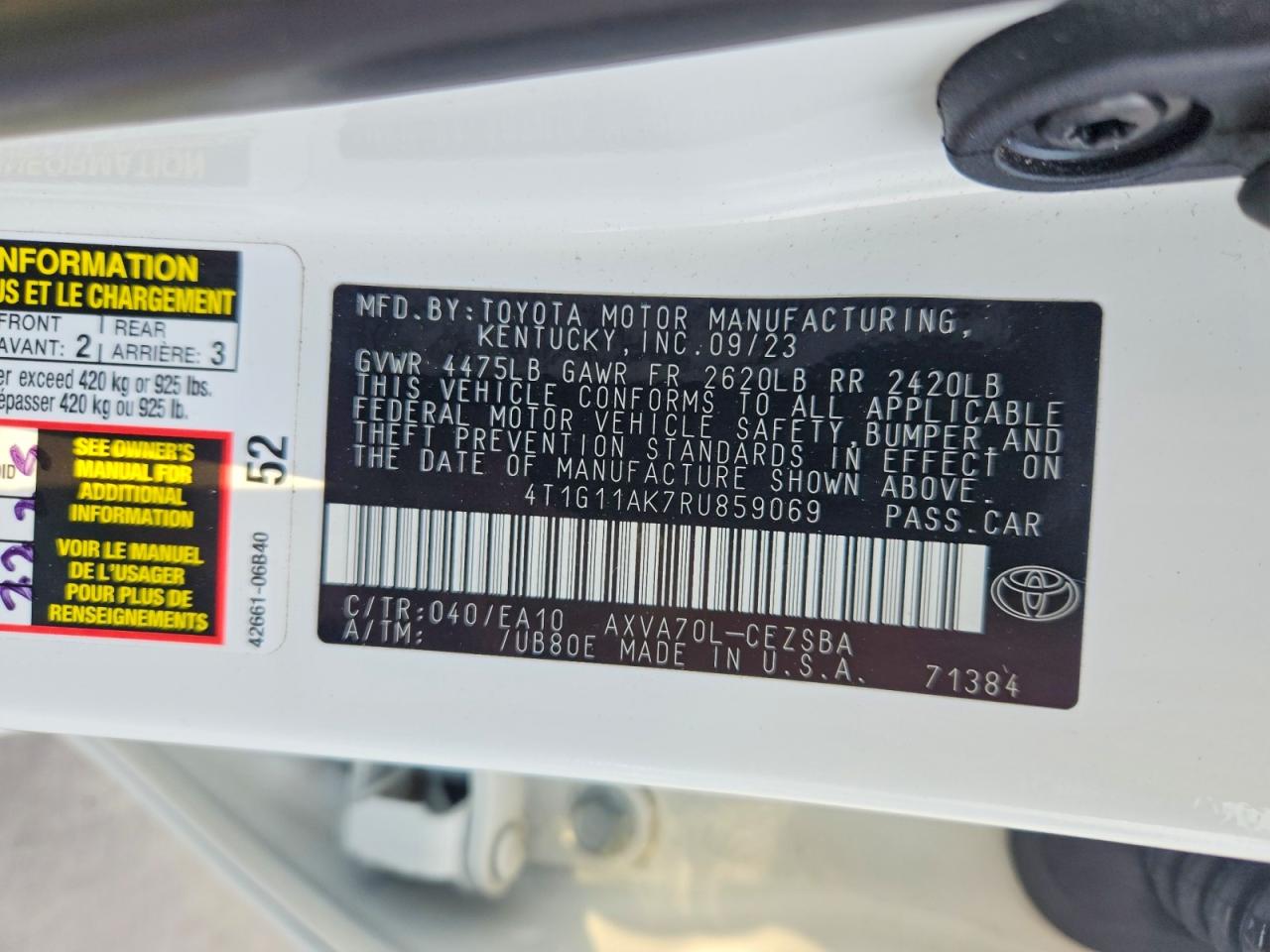 2024 TOYOTA CAMRY SE photo 34