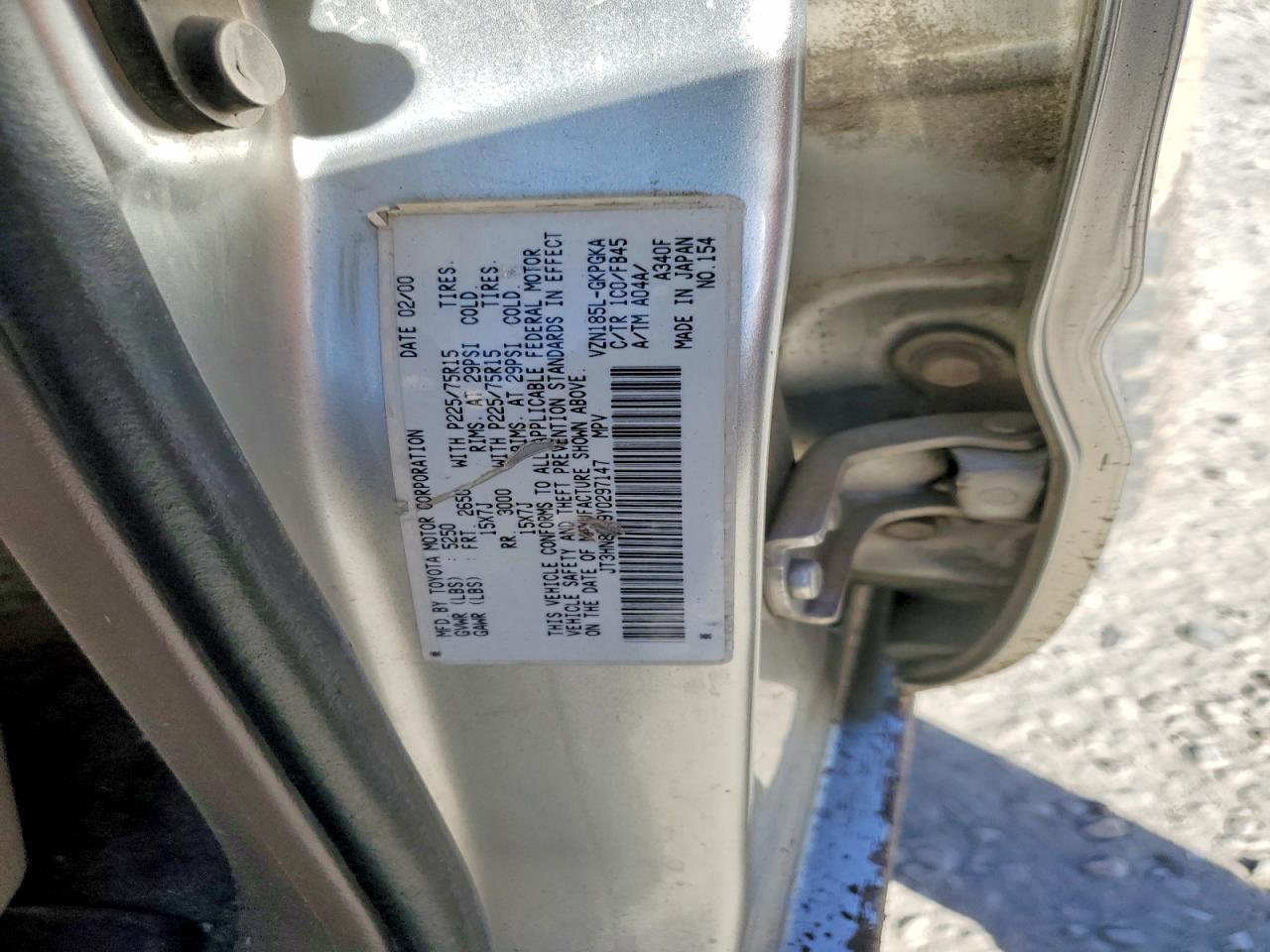 2000 TOYOTA 4RUNNER photo 23