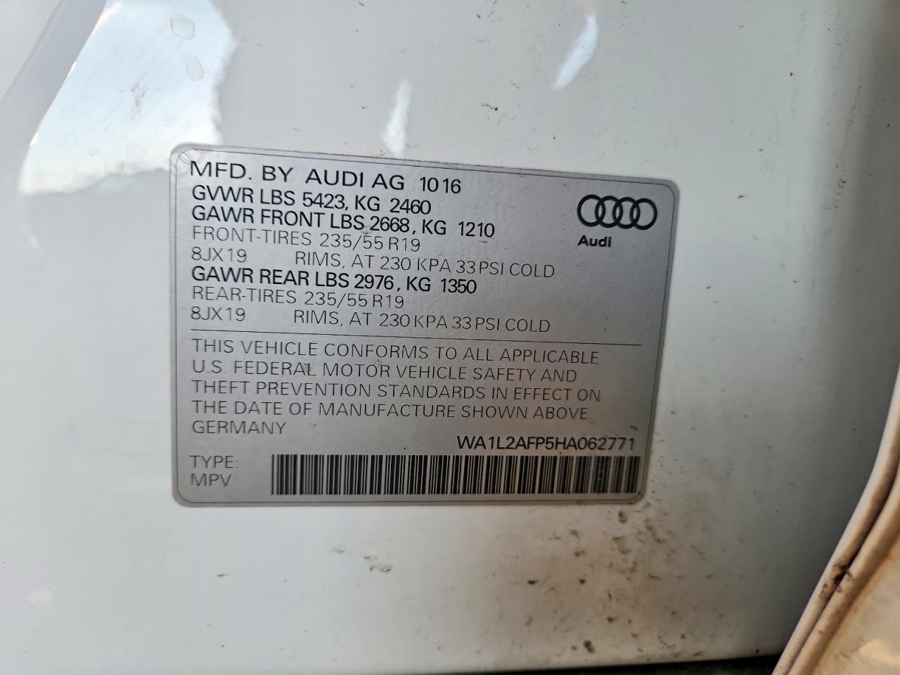 2017 AUDI Q5 PREMIUM PLUS photo 25
