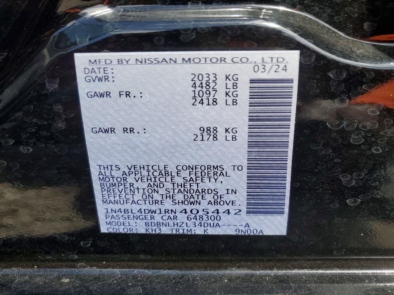 2024 NISSAN ALTIMA 2.5 SV photo 25