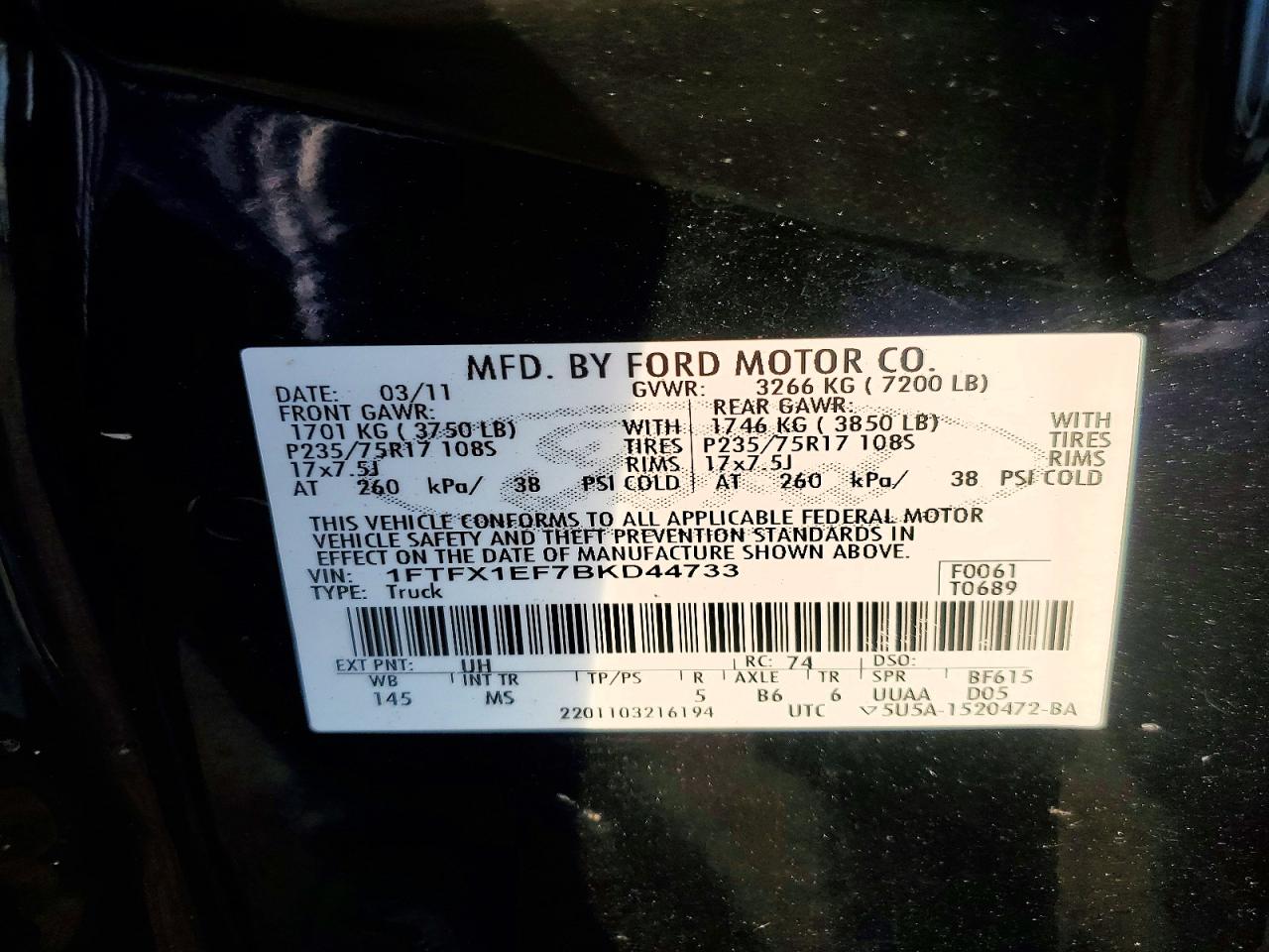2011 FORD F150 SUPER CAB photo 12