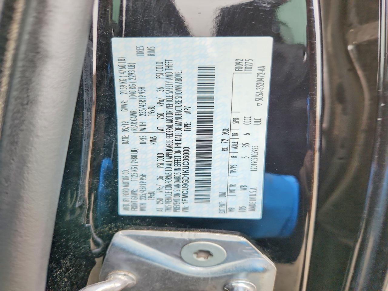 2019 FORD ESCAPE SE photo 27