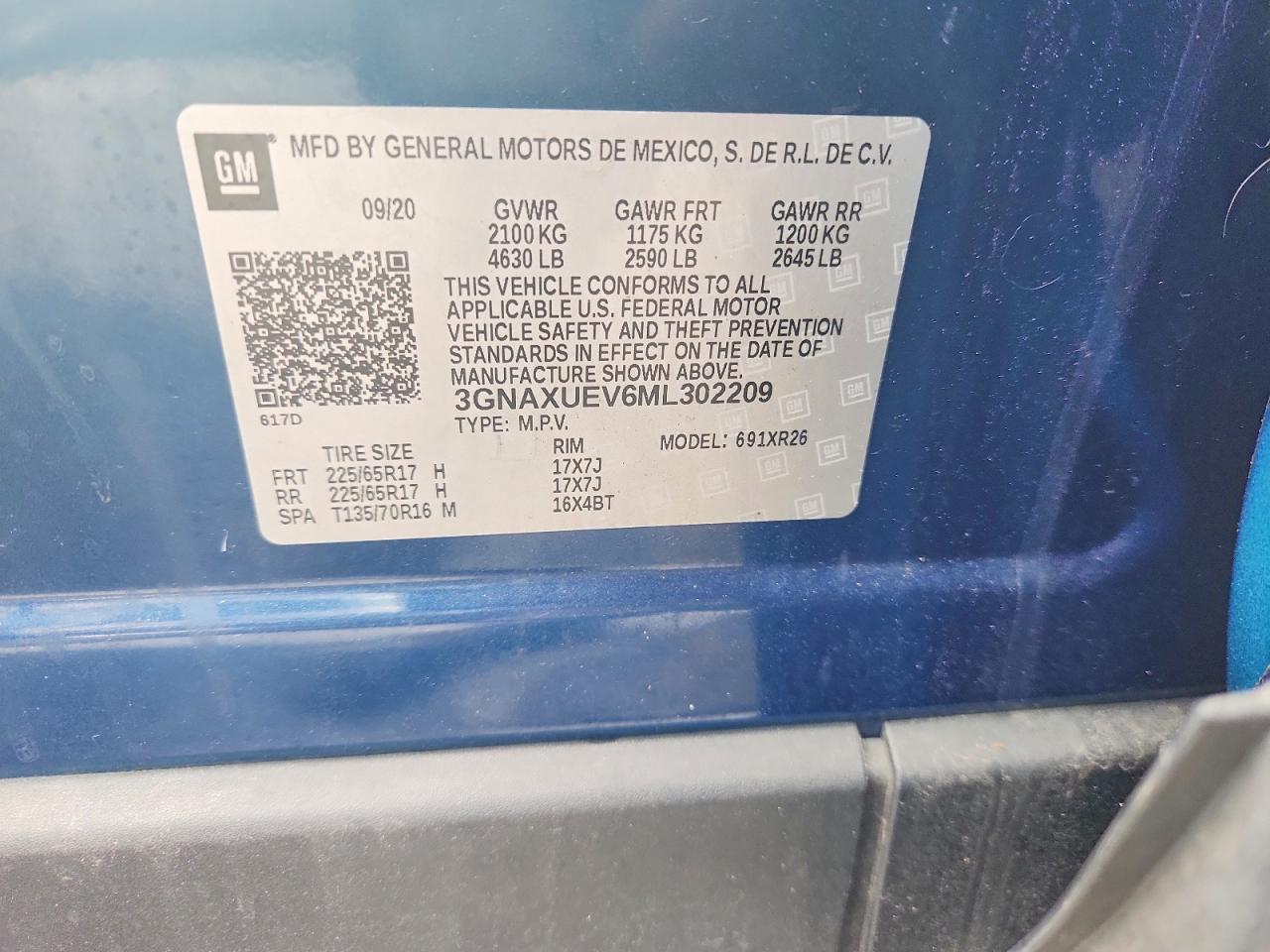 2021 CHEVROLET EQUINOX LT photo 25