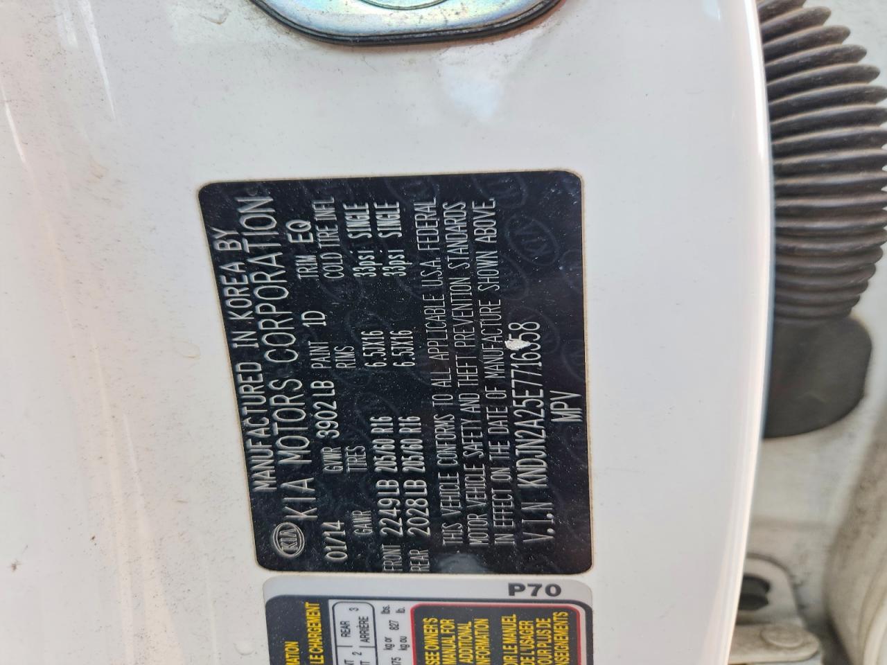 2014 KIA SOUL BASE photo 14