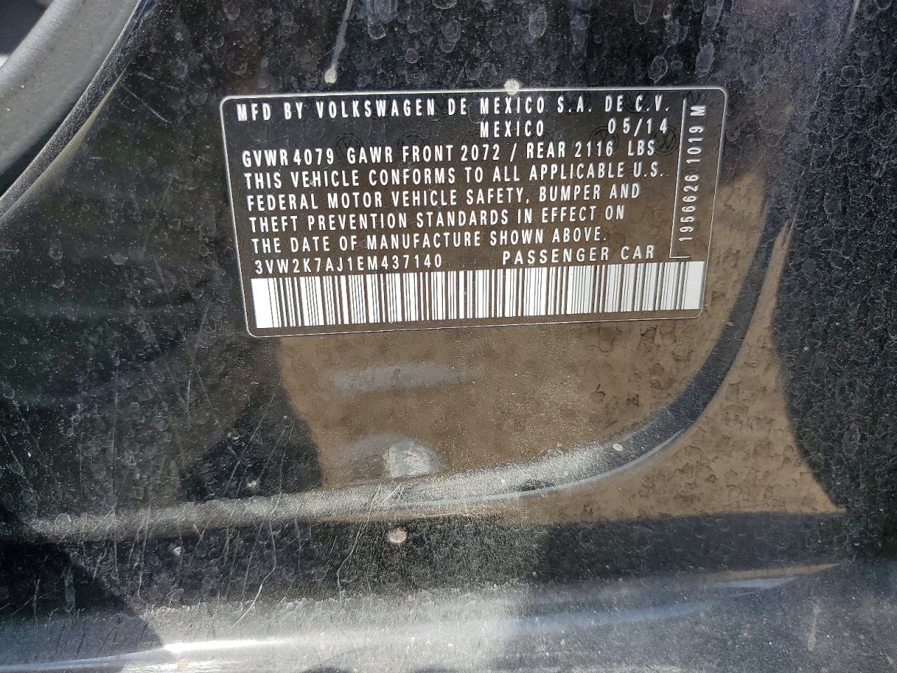 2014 VOLKSWAGEN JETTA BASE photo 12