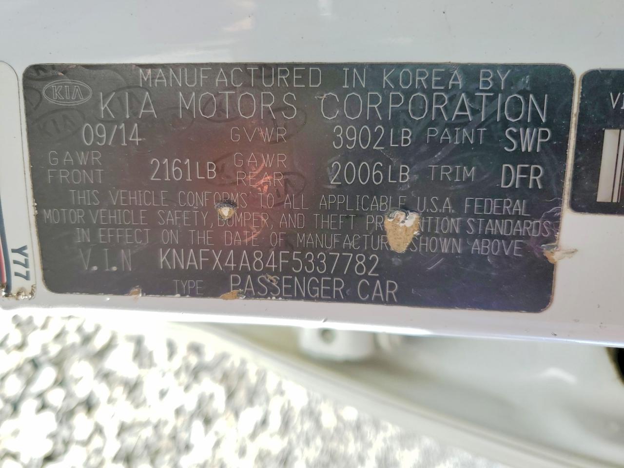 2015 KIA FORTE EX photo 12