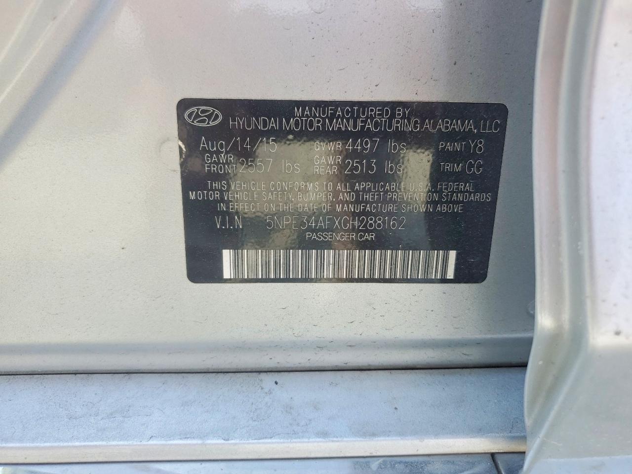 2016 HYUNDAI SONATA LIMITED photo 23