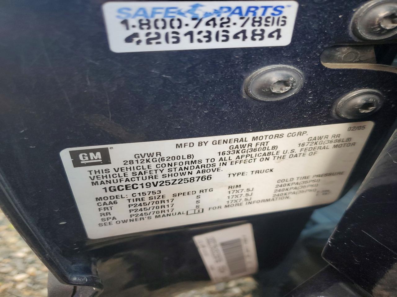 2005 CHEVROLET SILVERADO C1500 photo 23