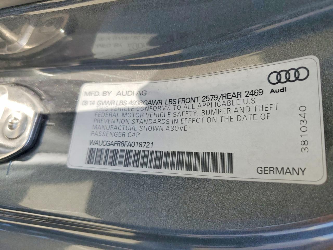 2015 AUDI S5 PREMIUM PLUS photo 13