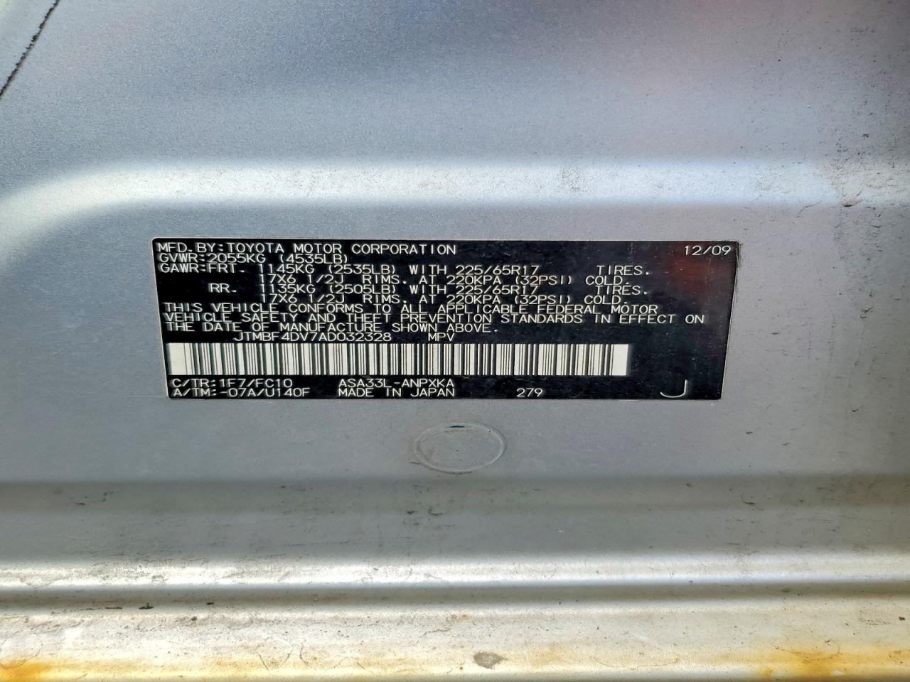 2010 TOYOTA RAV4 BASE photo 37
