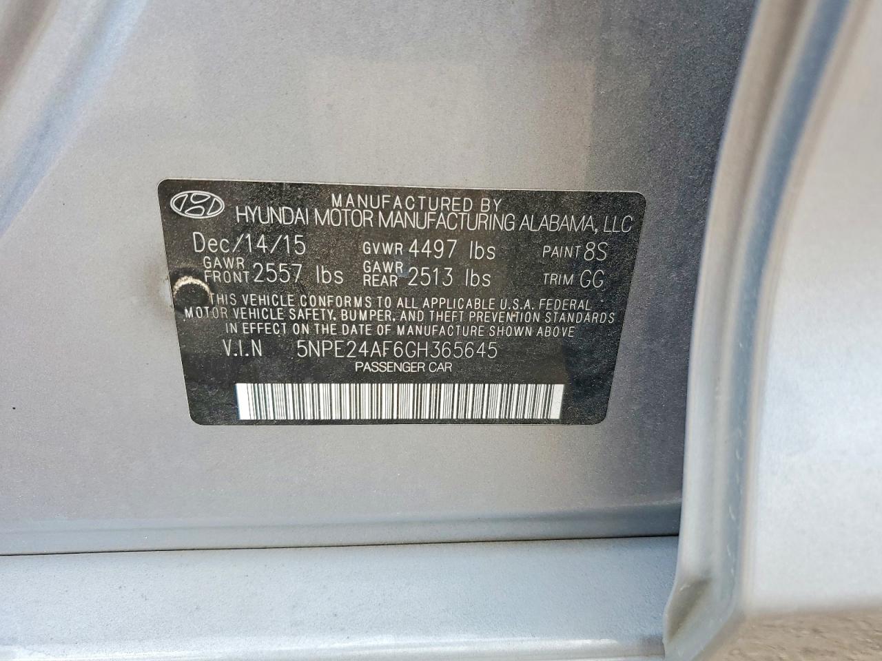 2016 HYUNDAI SONATA SE photo 12