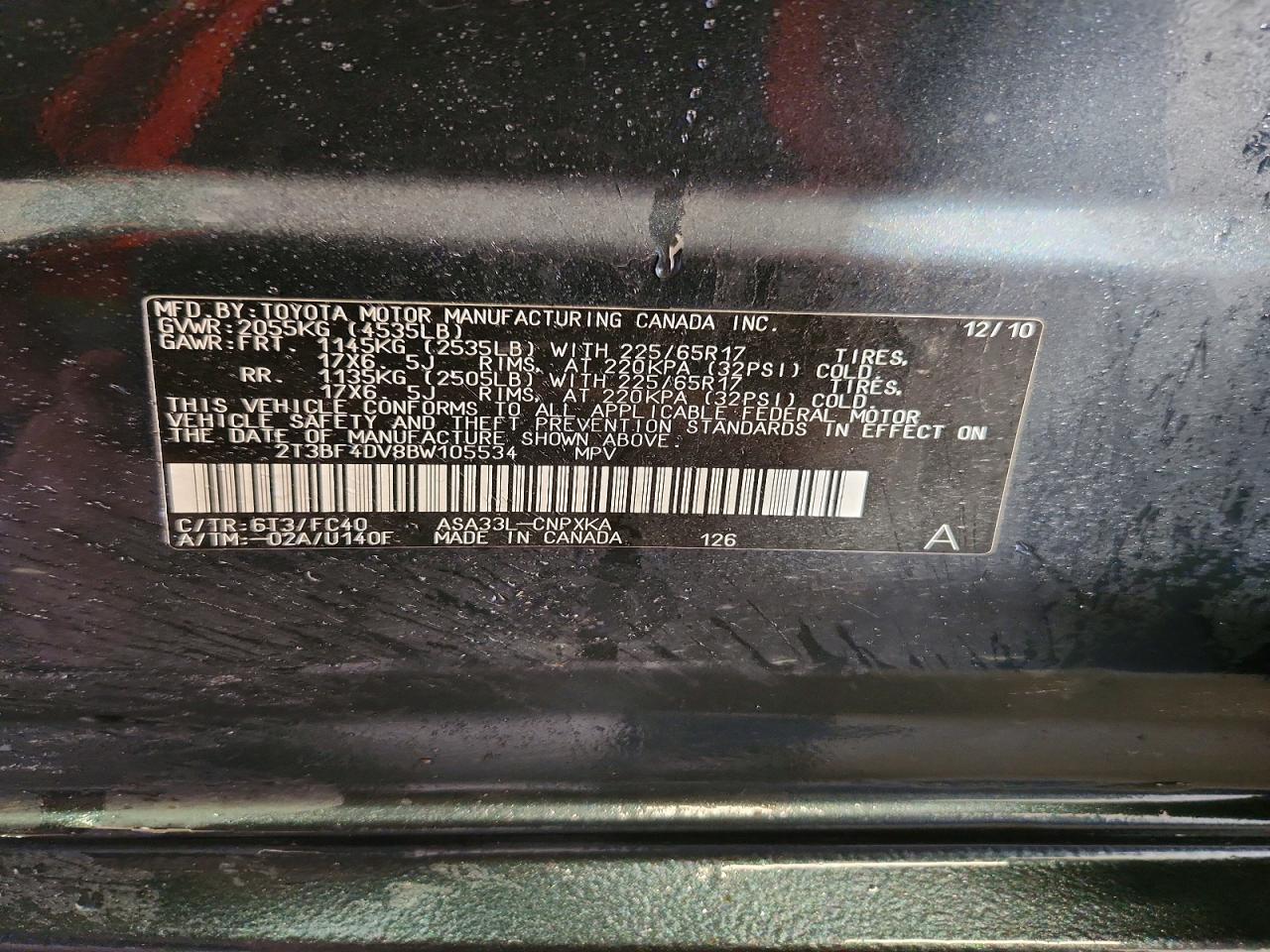 2011 TOYOTA RAV4 BASE photo 25