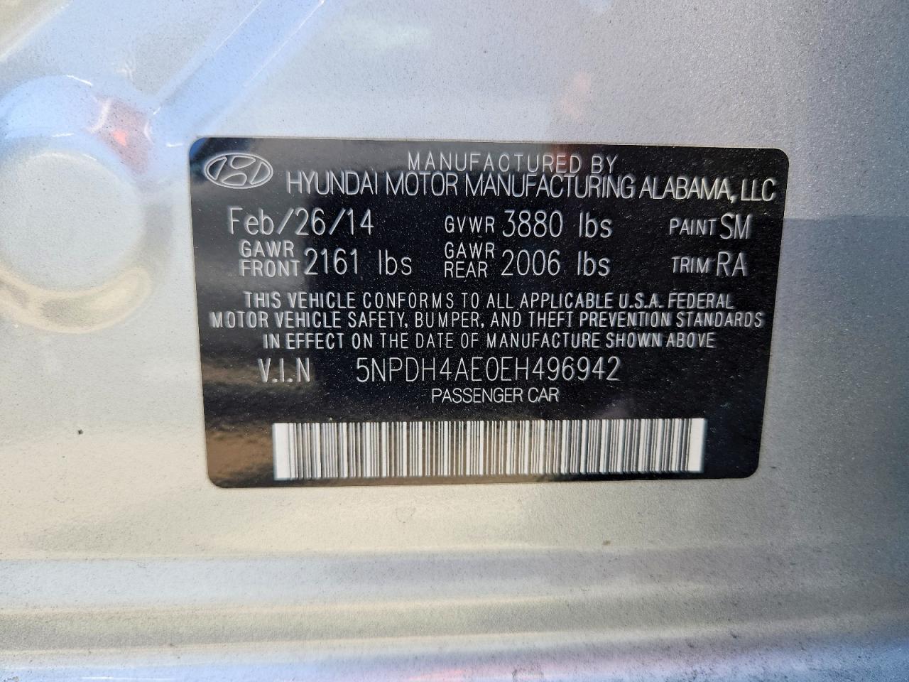 2014 HYUNDAI ELANTRA SE photo 34
