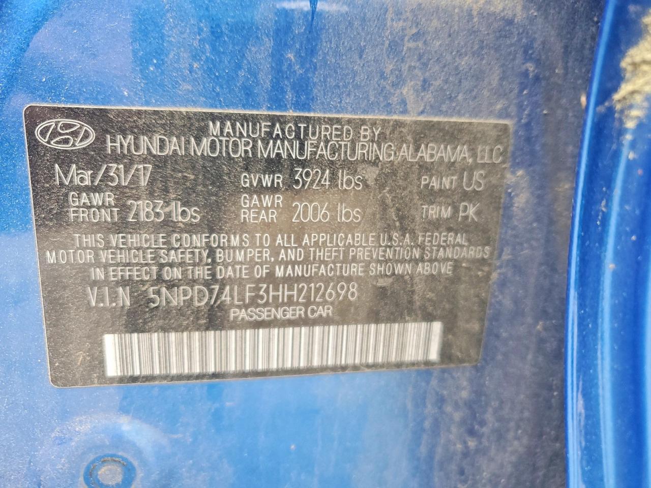 2017 HYUNDAI ELANTRA SE photo 34