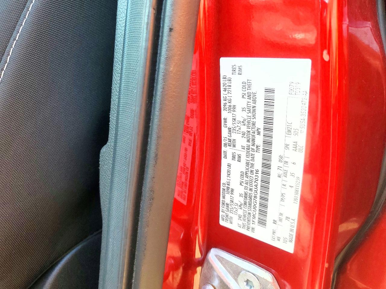 2016 FORD ESCAPE SE photo 13