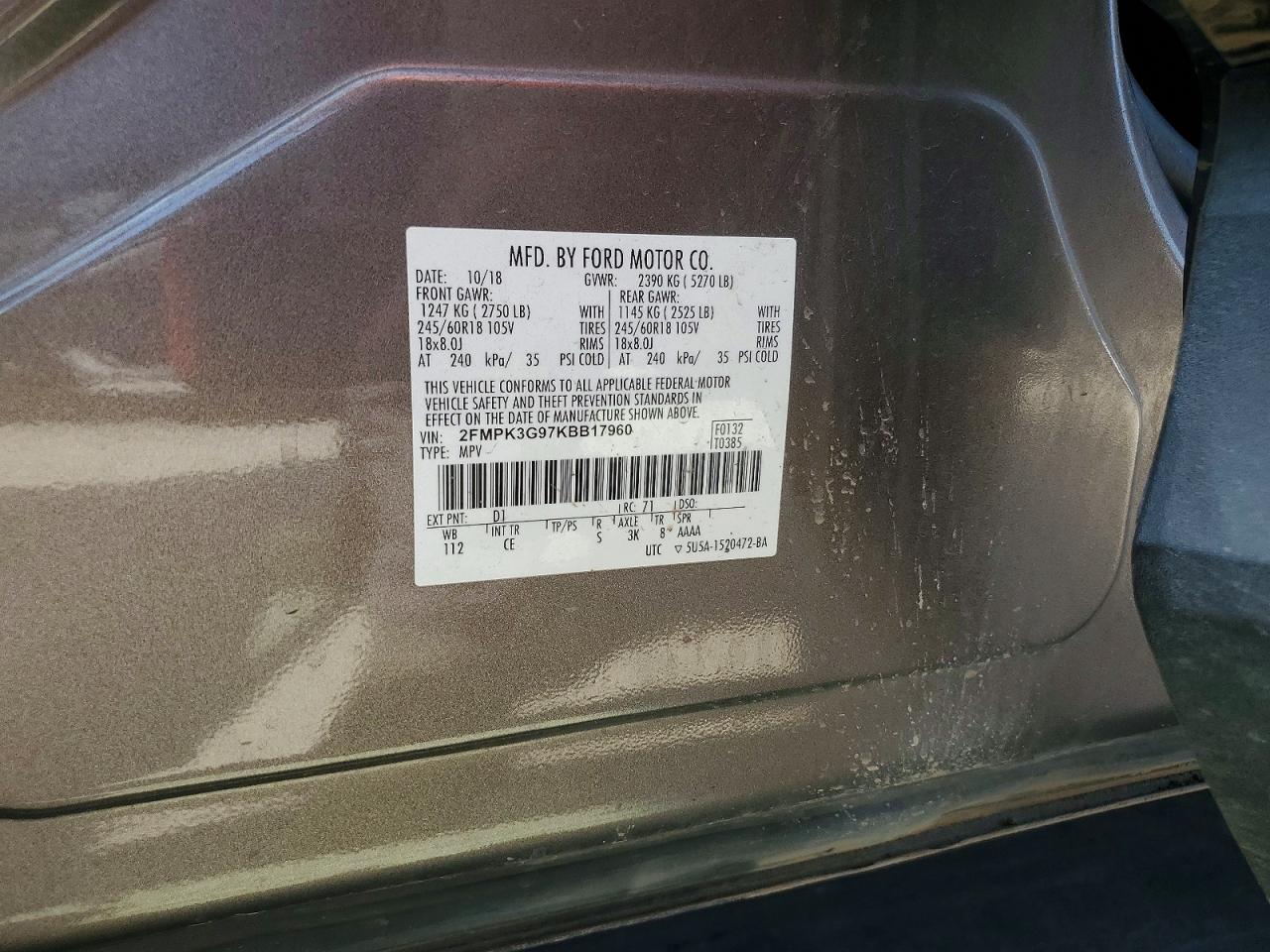 2019 FORD EDGE SE photo 37