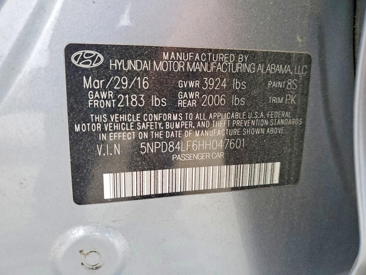 2017 HYUNDAI ELANTRA SE photo 12