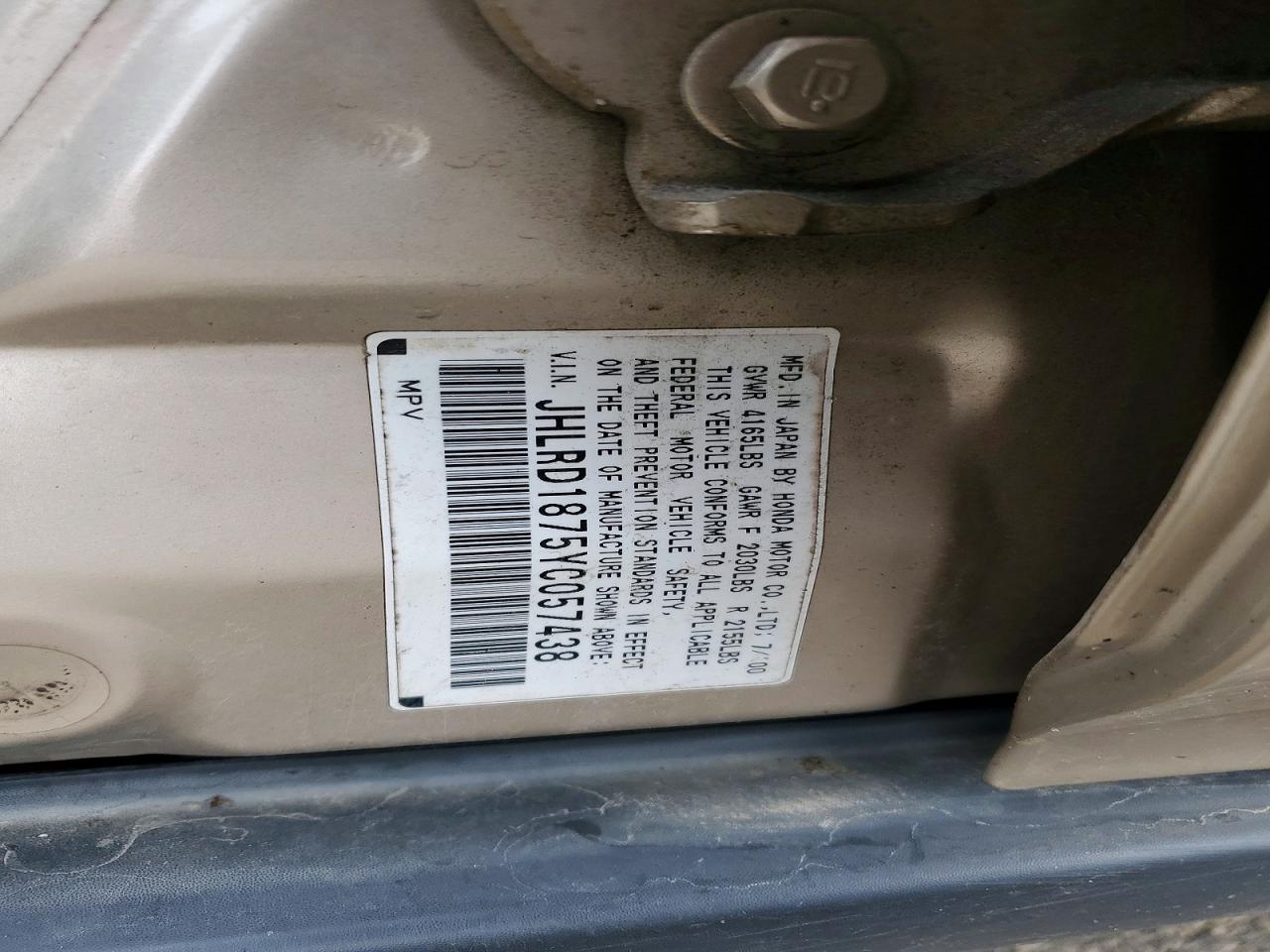 2000 HONDA CR-V SE photo 13