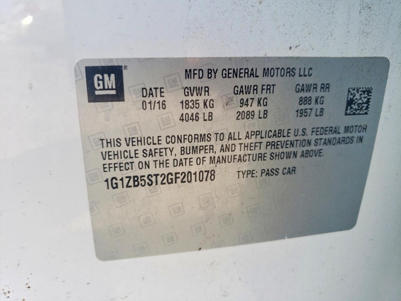 2016 CHEVROLET MALIBU LS photo 23