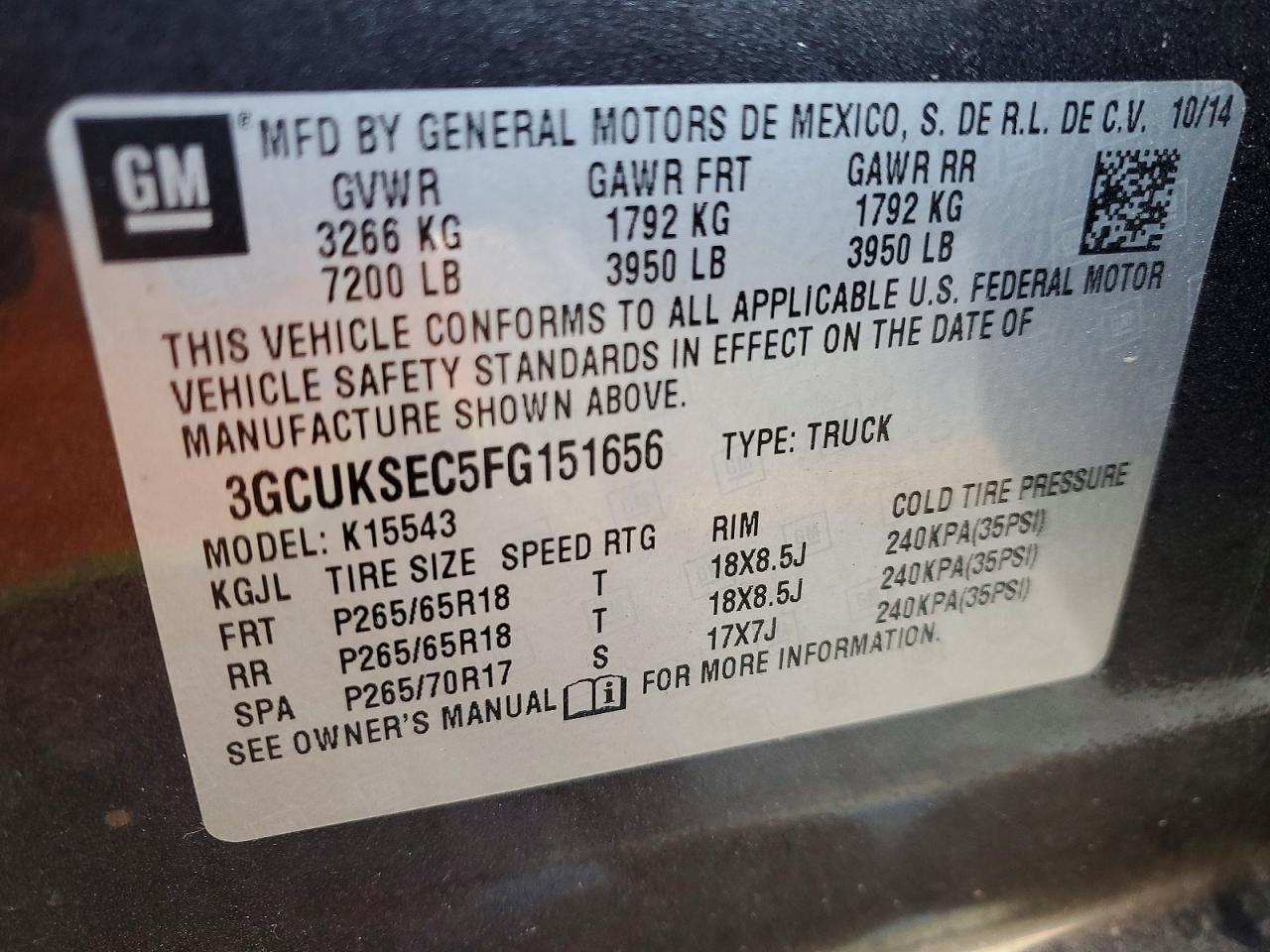 2015 CHEVROLET SILVERADO K1500 LTZ photo 25