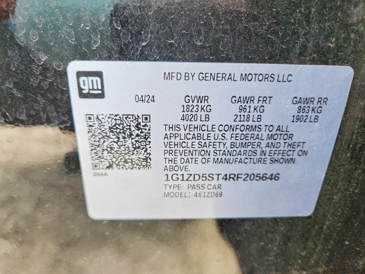 2024 CHEVROLET MALIBU LT photo 23