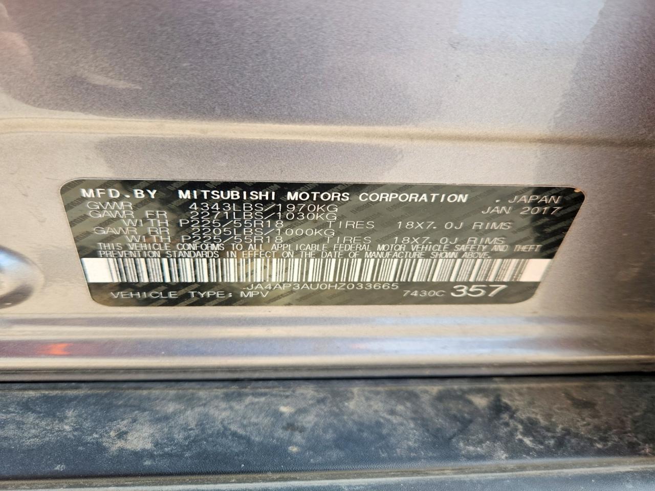 2017 MITSUBISHI OUTLANDER SPORT ES photo 13