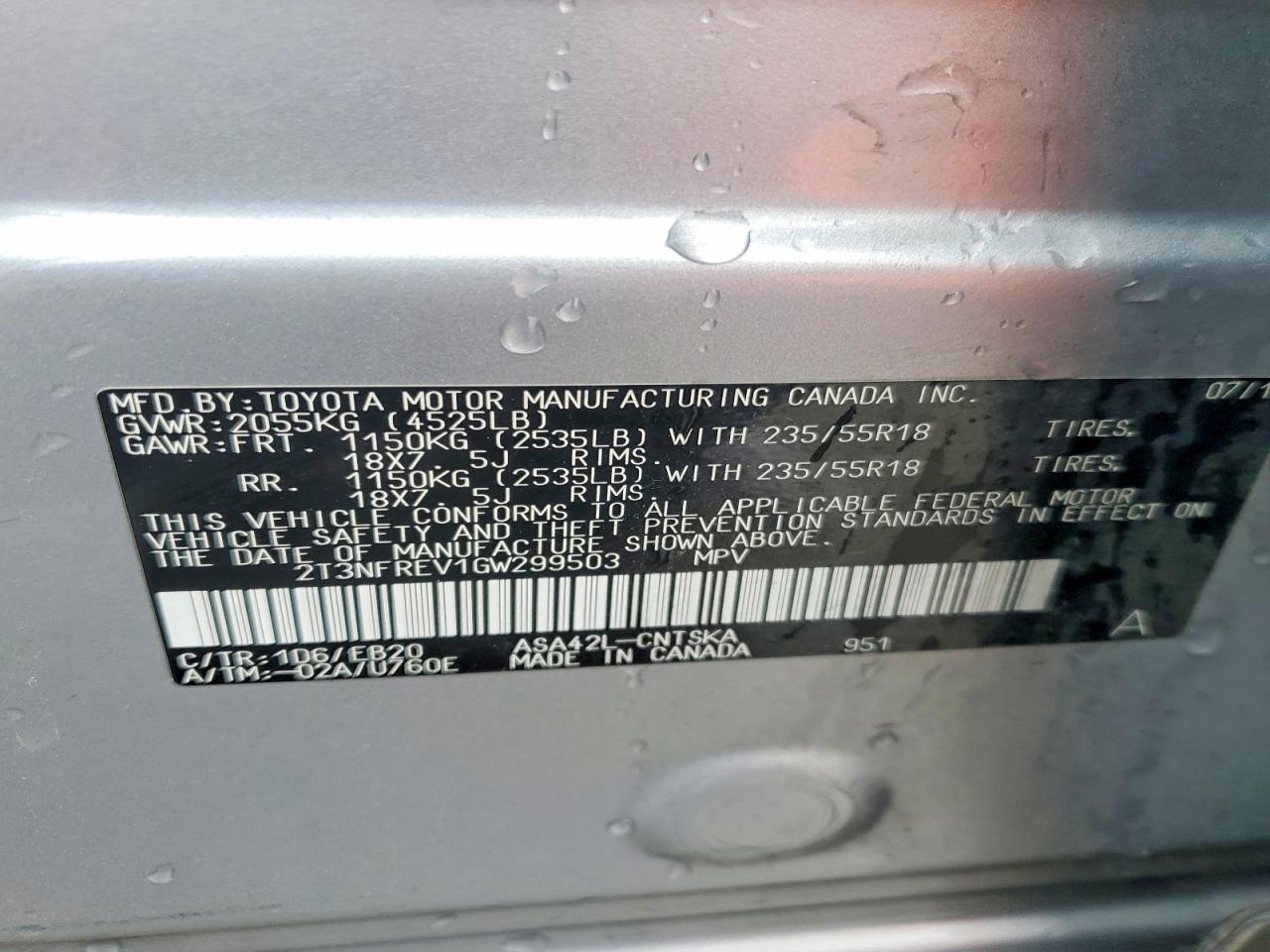 2016 TOYOTA RAV4 SE photo 37